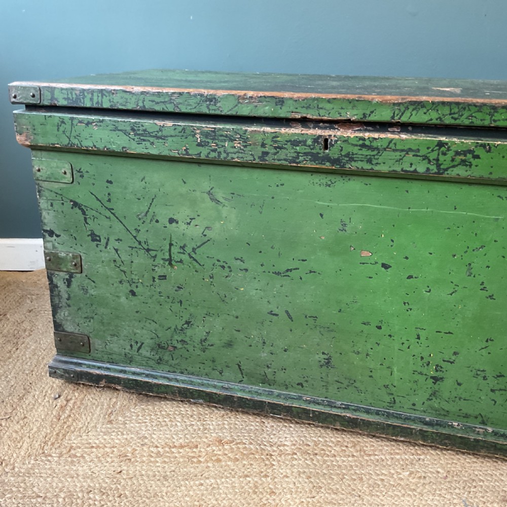 19th century painted trunk View VII