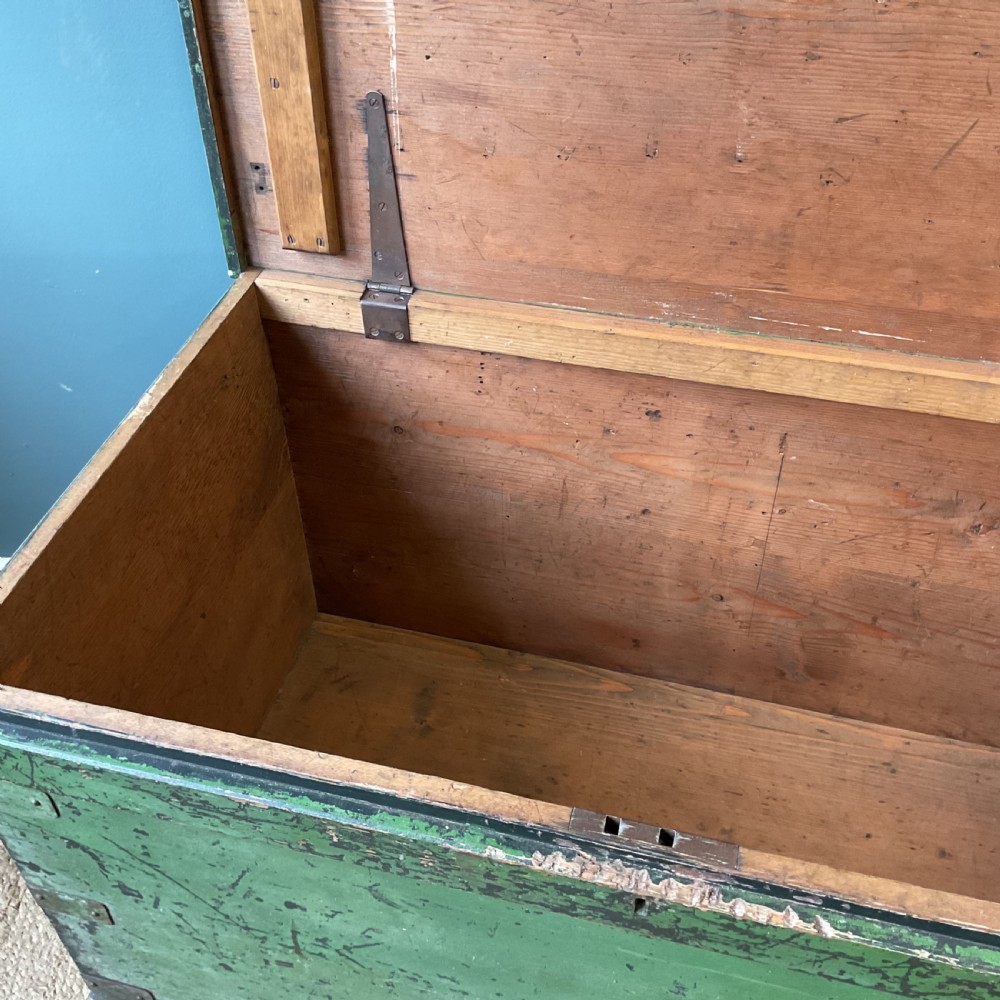 19th century painted trunk View IX