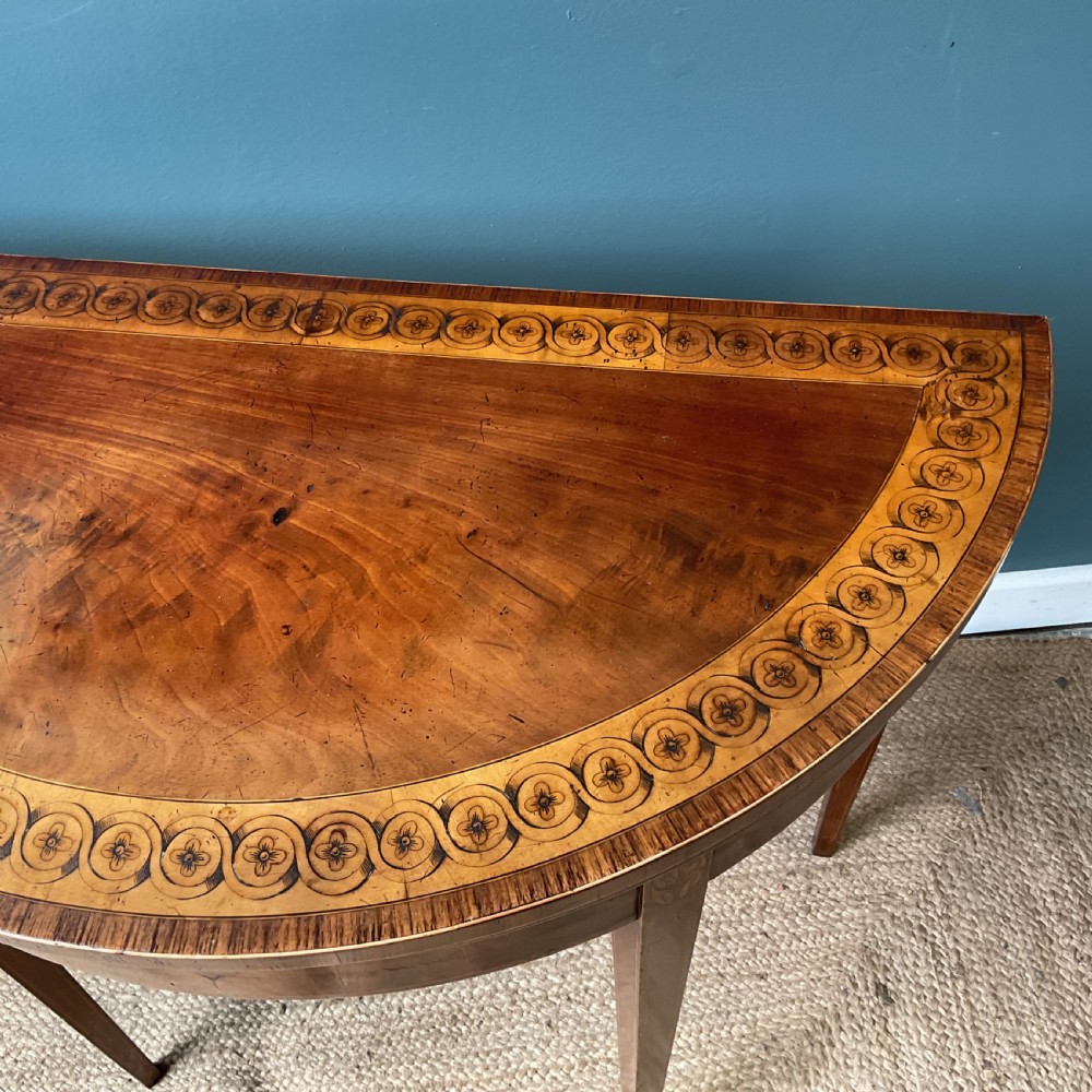 George lll Demi lune card table View III