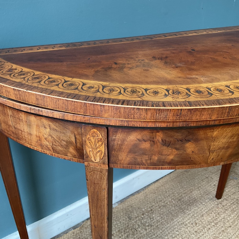 George lll Demi lune card table View IV