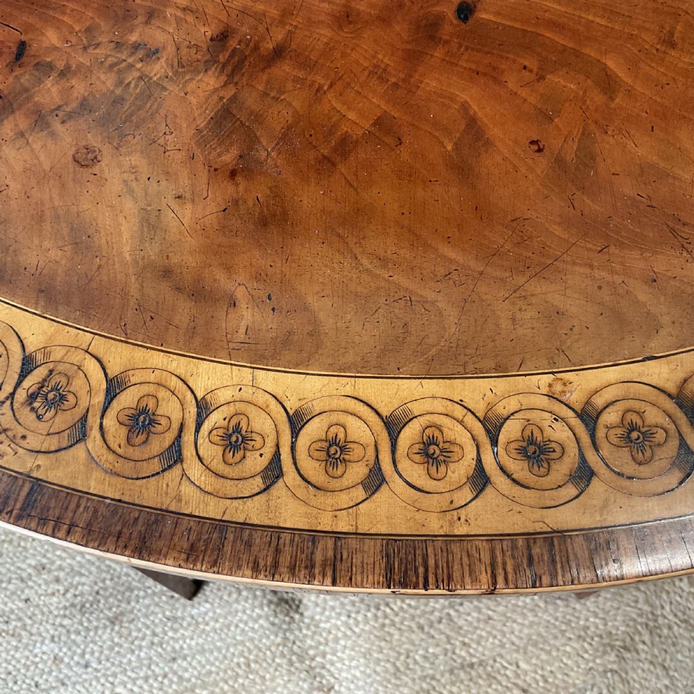 George lll Demi lune card table View V