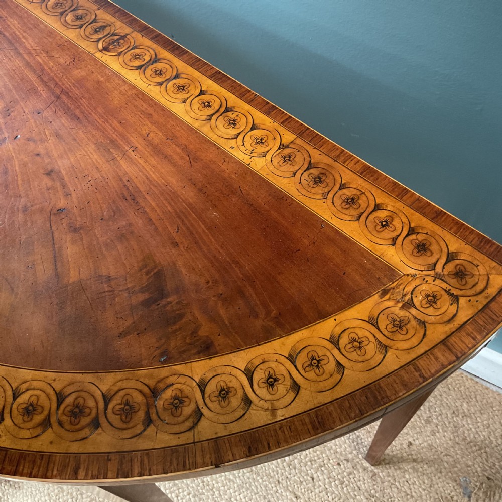 George lll Demi lune card table View VI