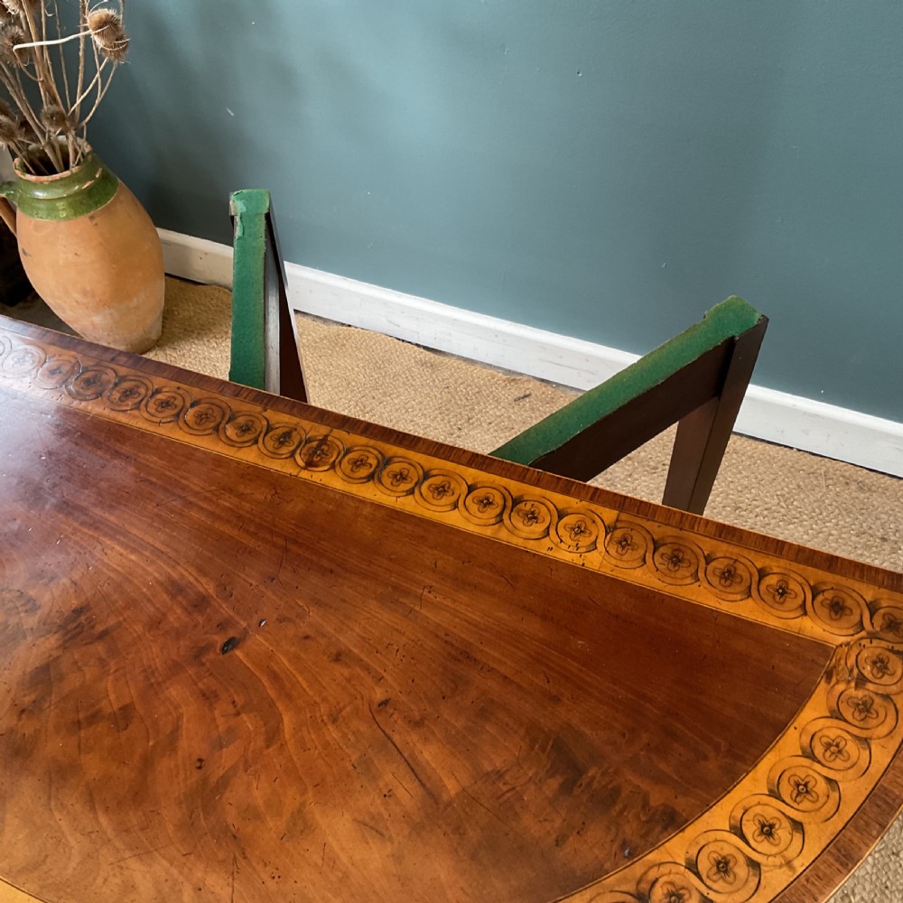 George lll Demi lune card table View VII