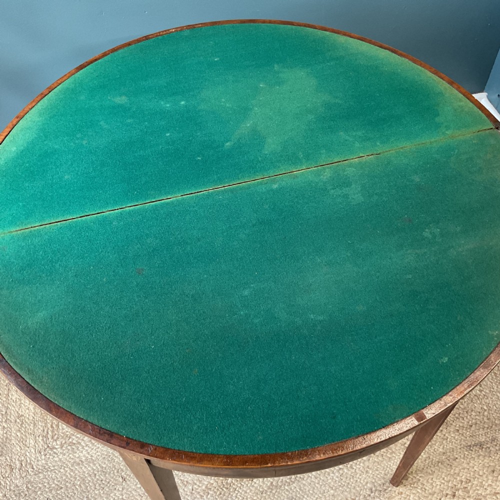 George lll Demi lune card table View VIII