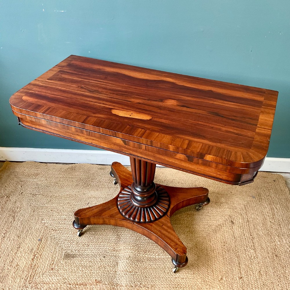 19th century Goncalo Alvez card table View II