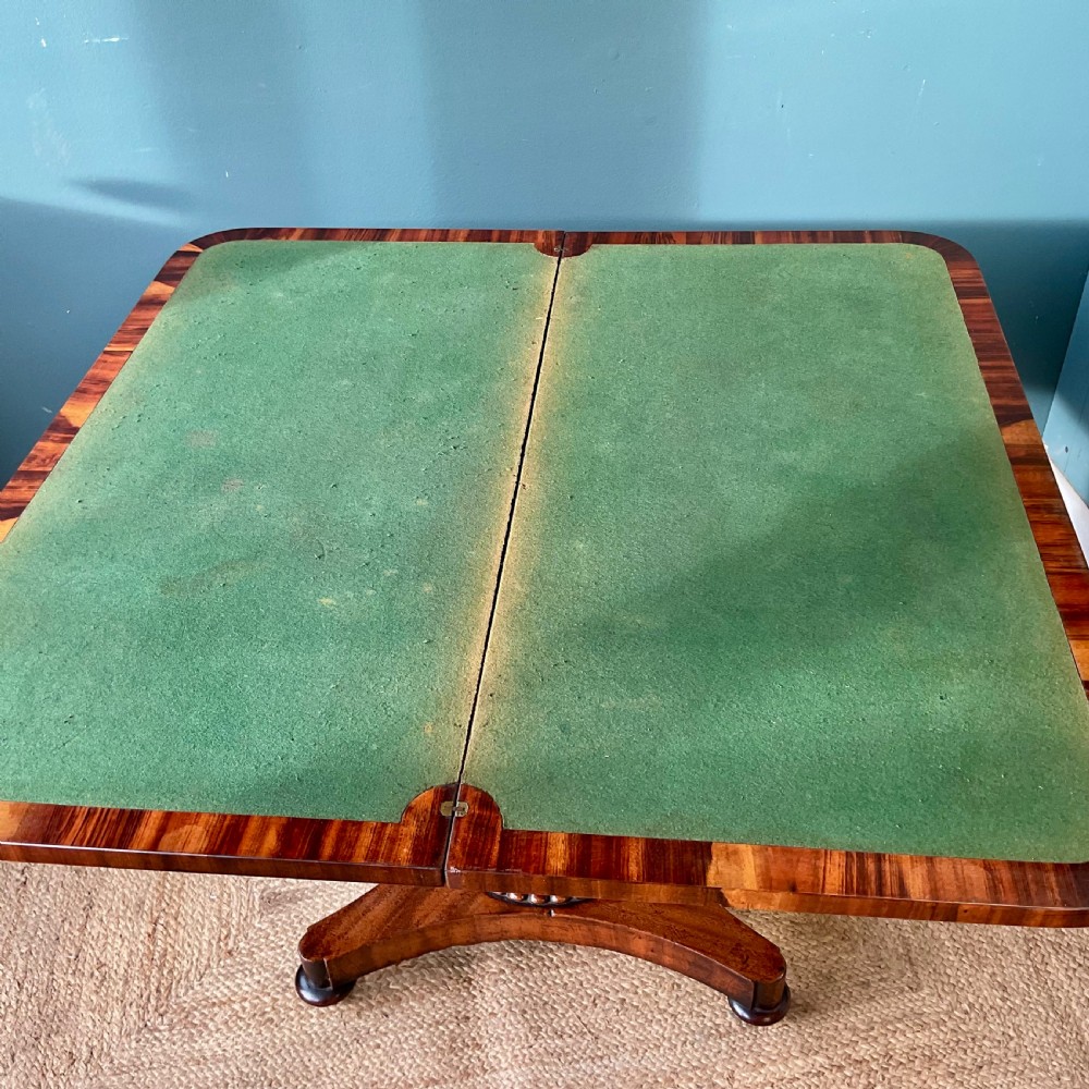 19th century Goncalo Alvez card table View IX