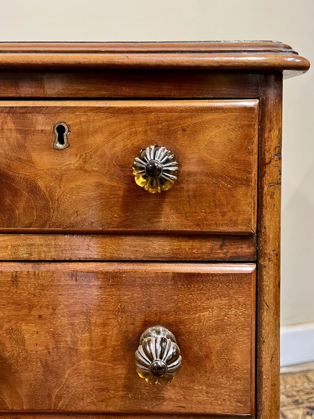 Pair of 19th century mahogany bedside chests View IV