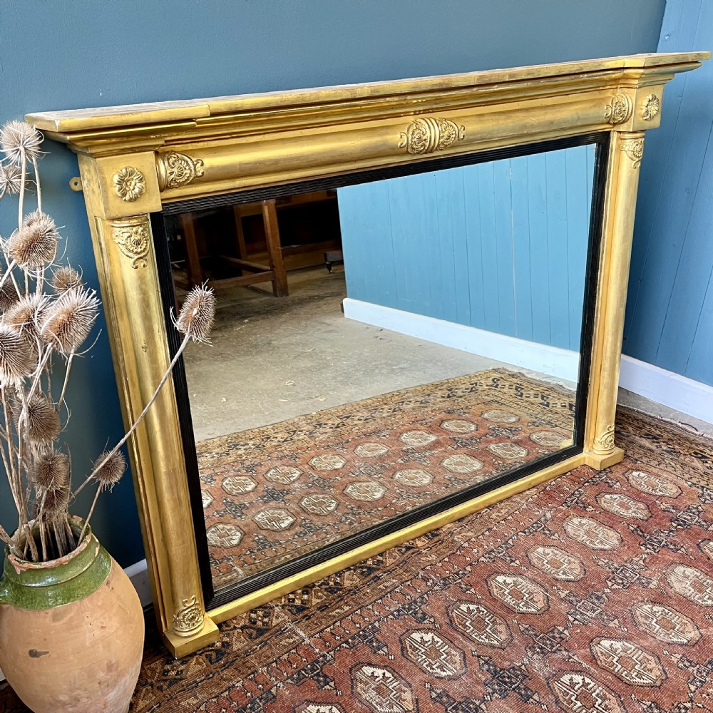Regency overmantle mirror
