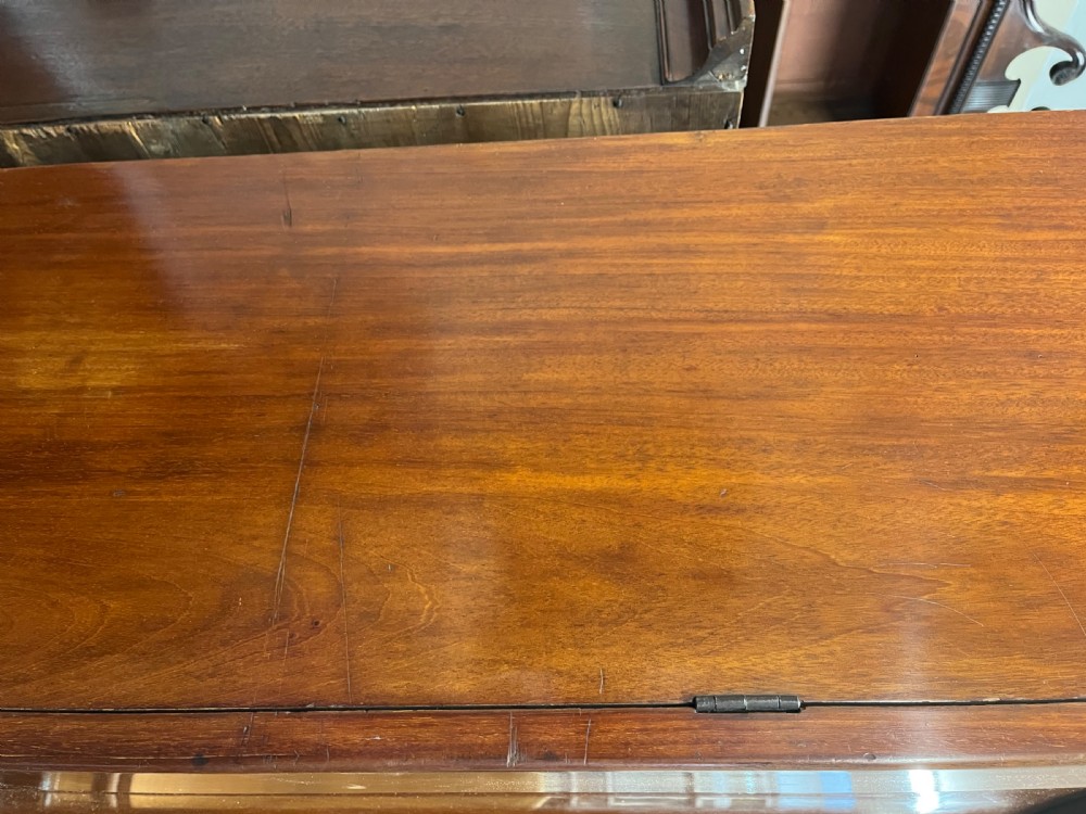 Mahogany hall cupboard View XI