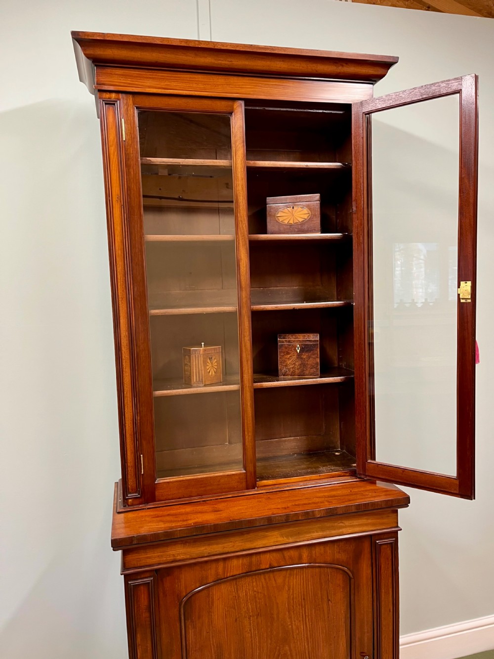 19th century glazed bookcase View II