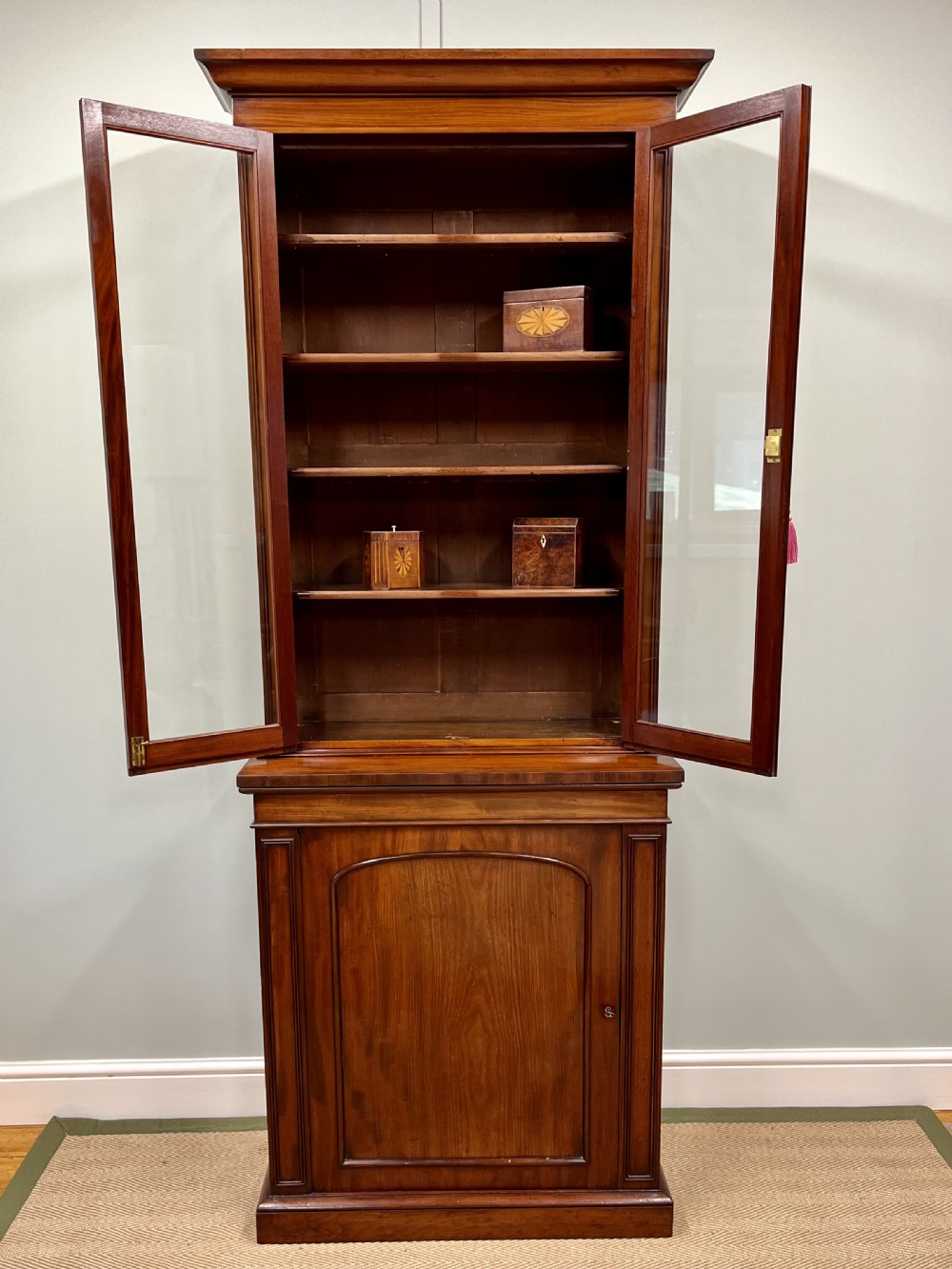 19th century glazed bookcase