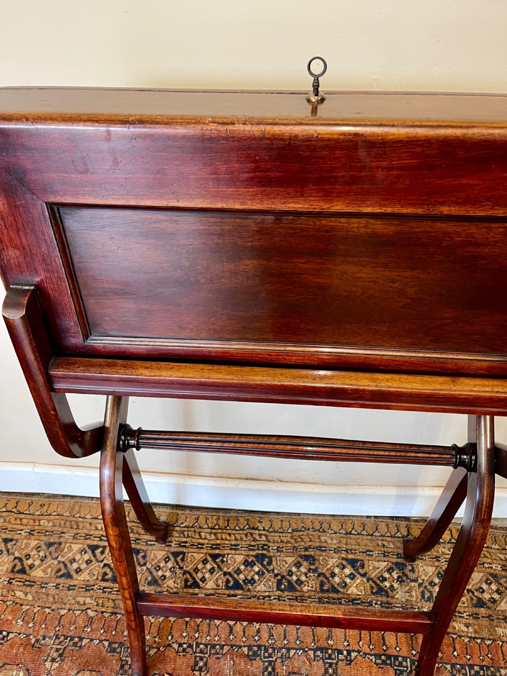 19th century campaign folding desk View VI