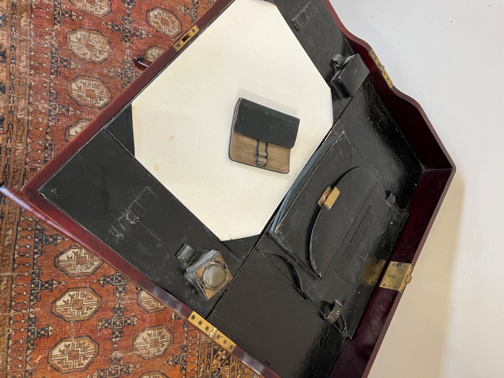 19th century campaign folding desk View VII