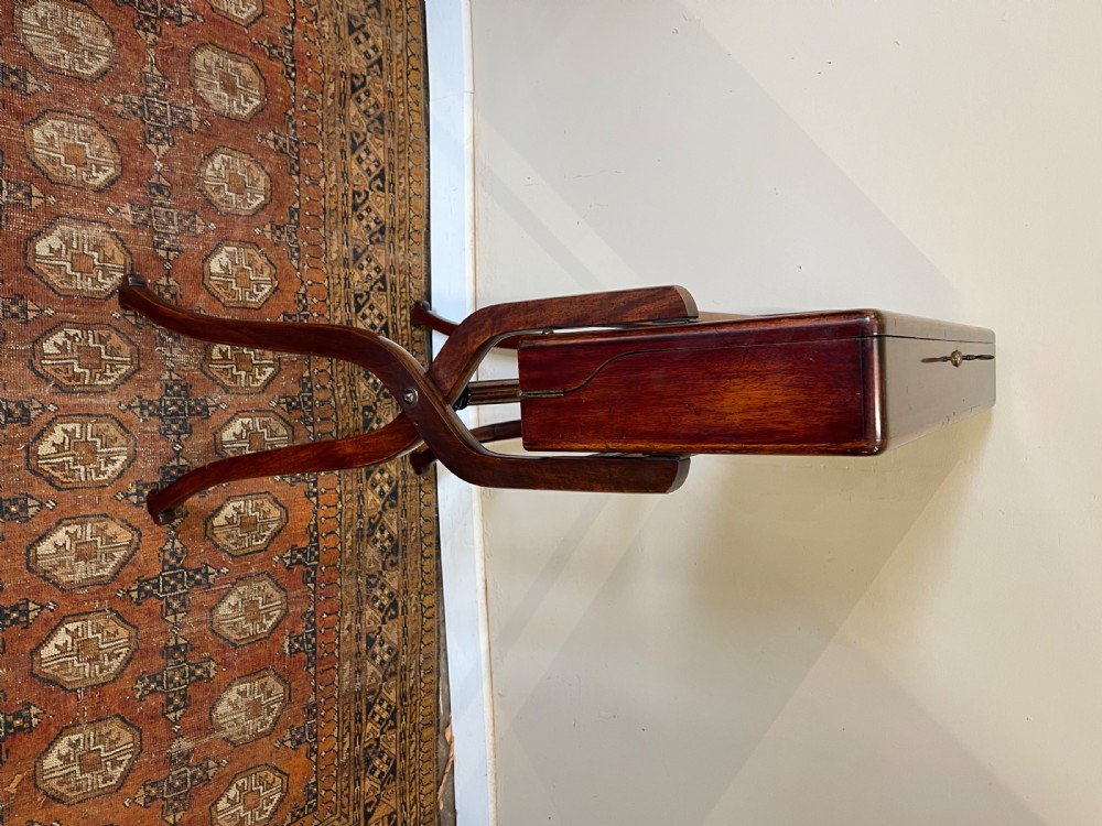 19th century campaign folding desk View VIII