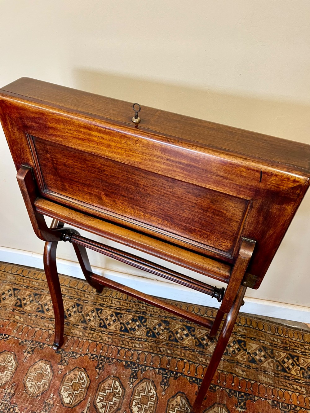 19th century campaign folding desk View IX