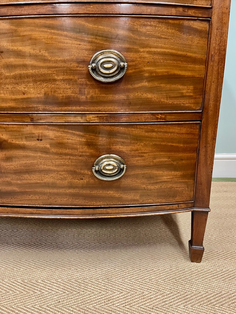 18th century bow fronted chest of drawers View III