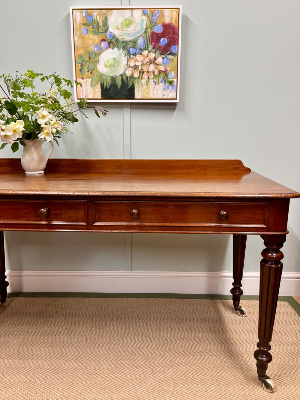 19th century mahogany writing table View III
