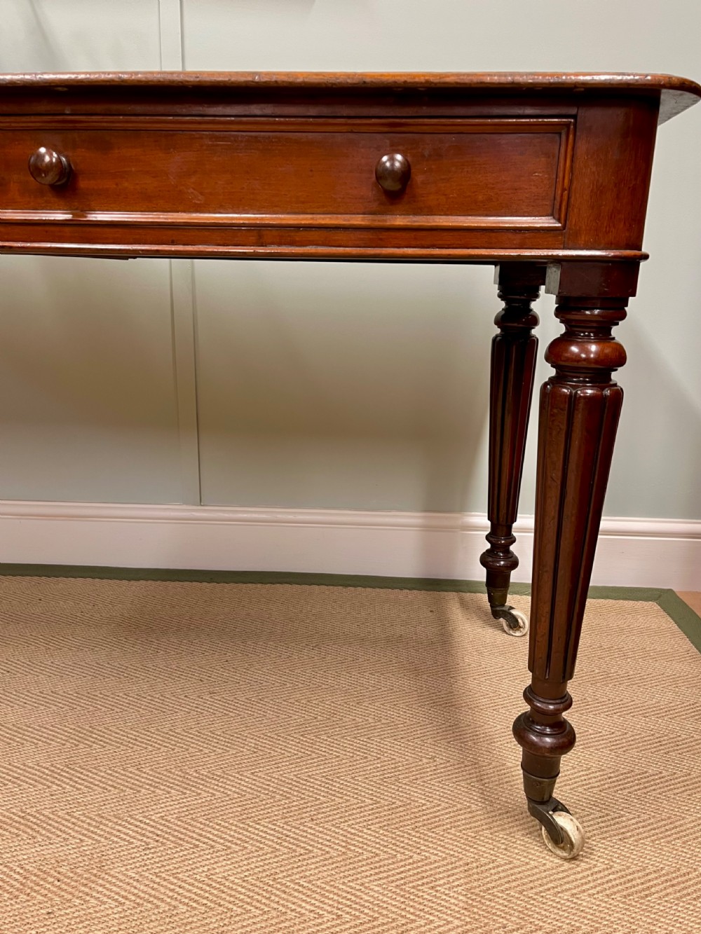 19th century mahogany writing table View V