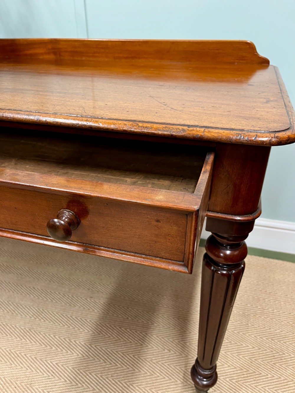 19th century mahogany writing table View VII
