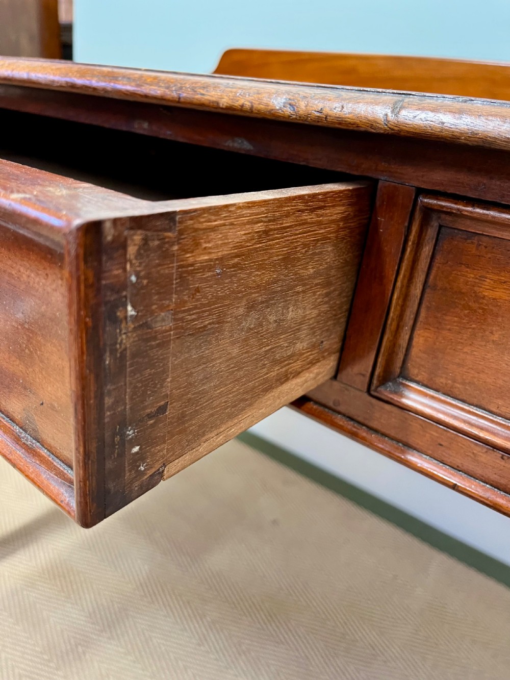 19th century mahogany writing table View X