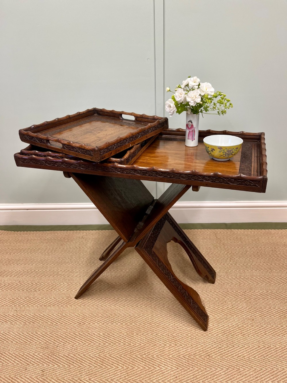 19th century folding tray table View VI