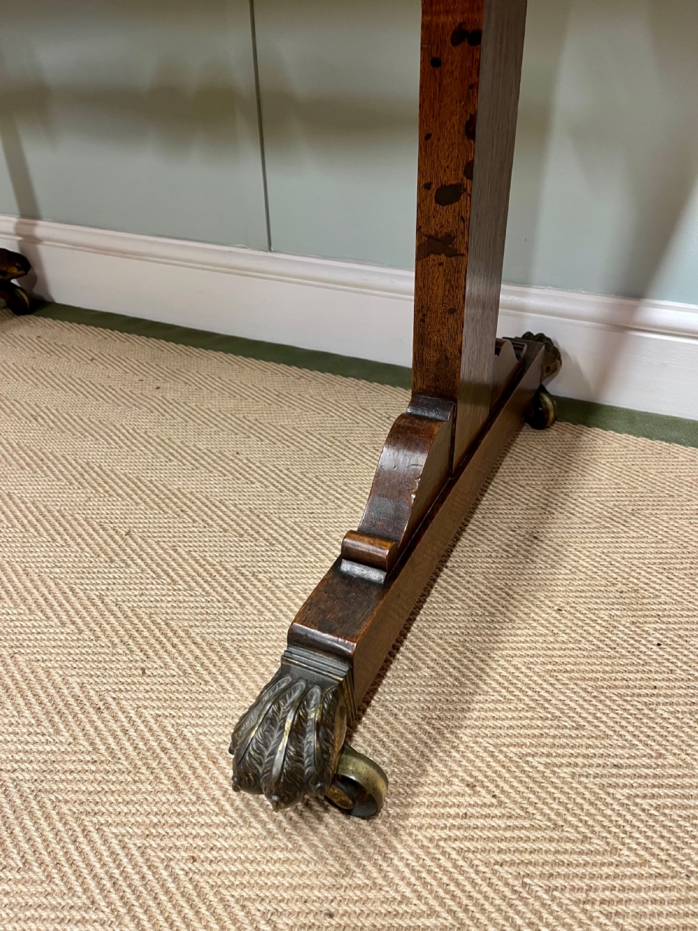 Walnut and ebonised center table View VI