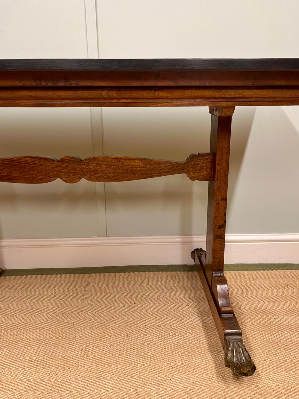 Walnut and ebonised center table View VII