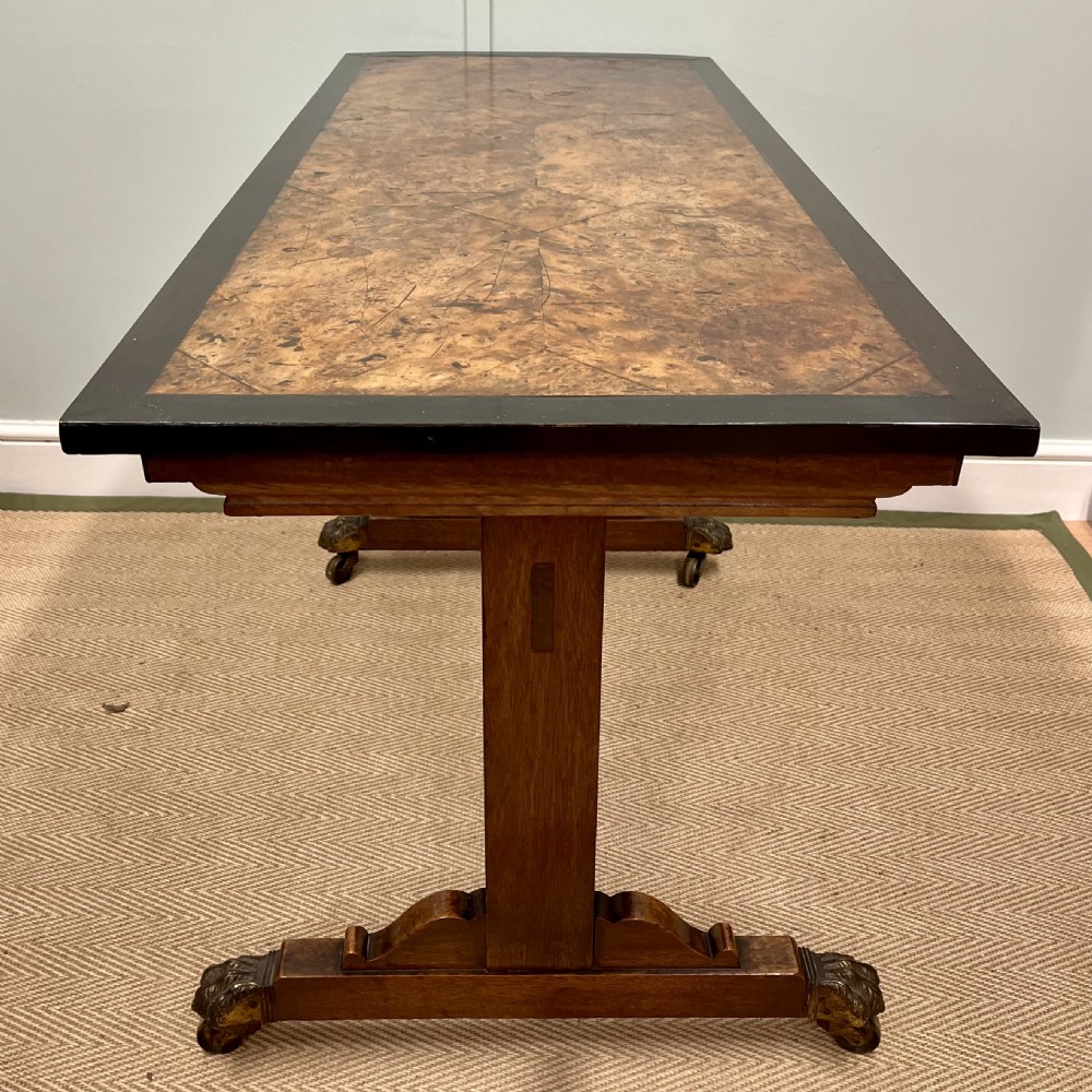 Walnut and ebonised center table View VIII