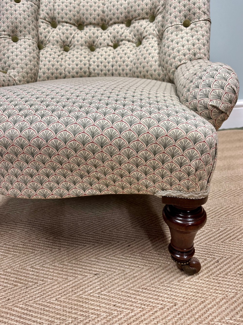 Victorian button back armchair View VI