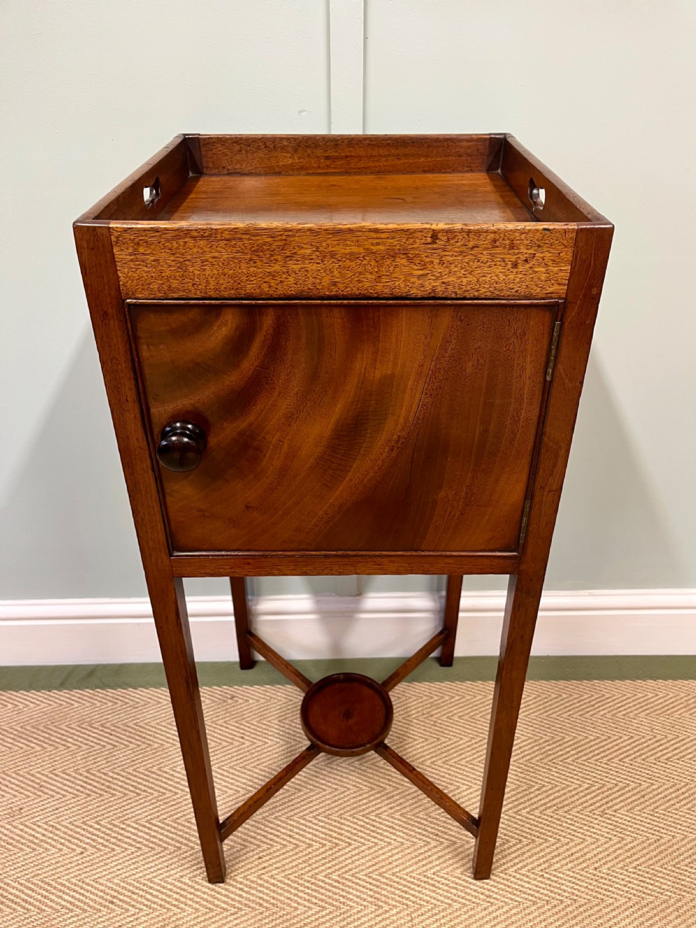Georgian mahogany bedside pot cupboard View VI