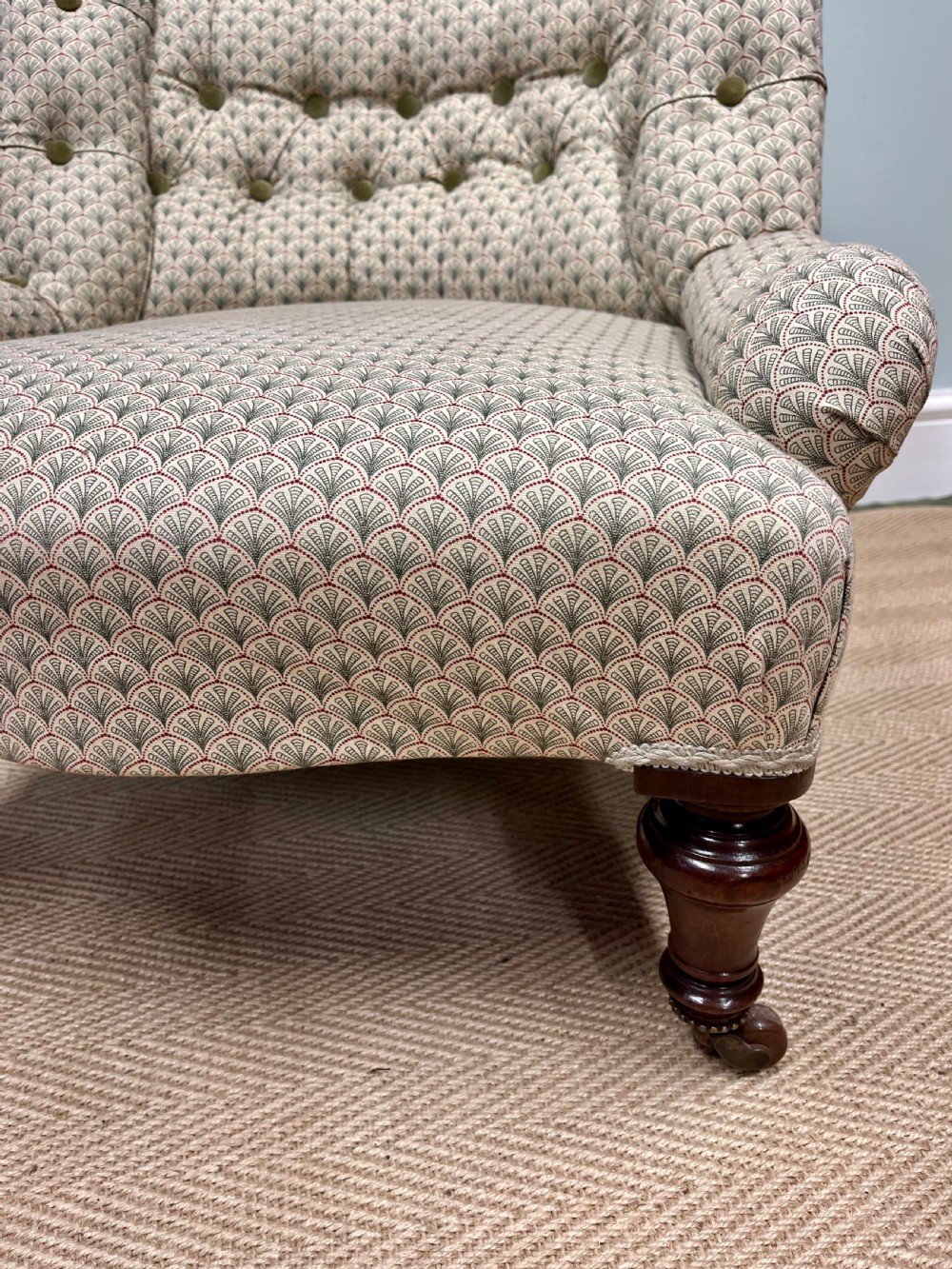 19th century button backed chair View V