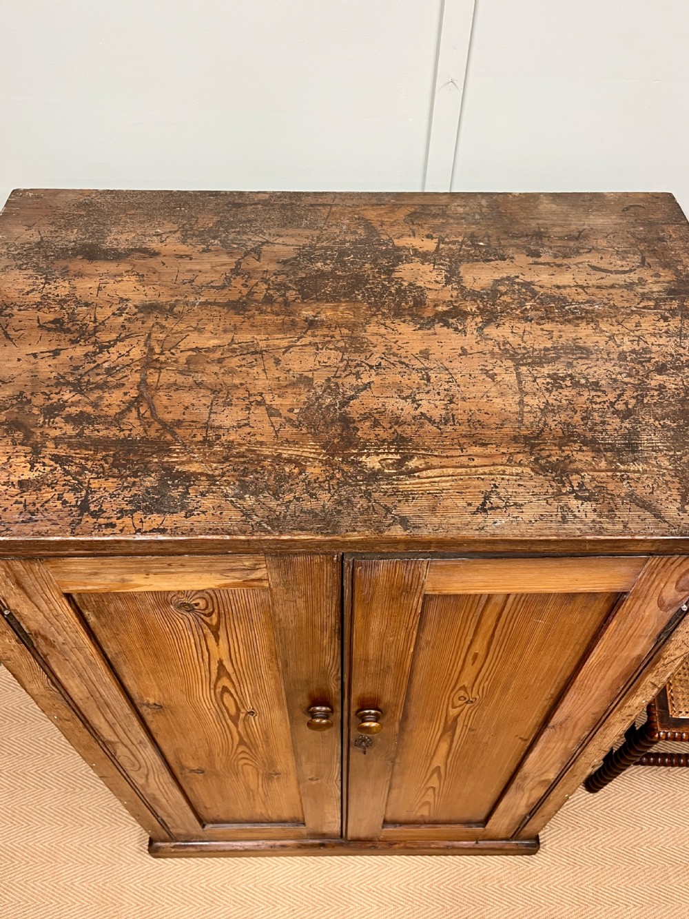 19th century pine cupboard View V