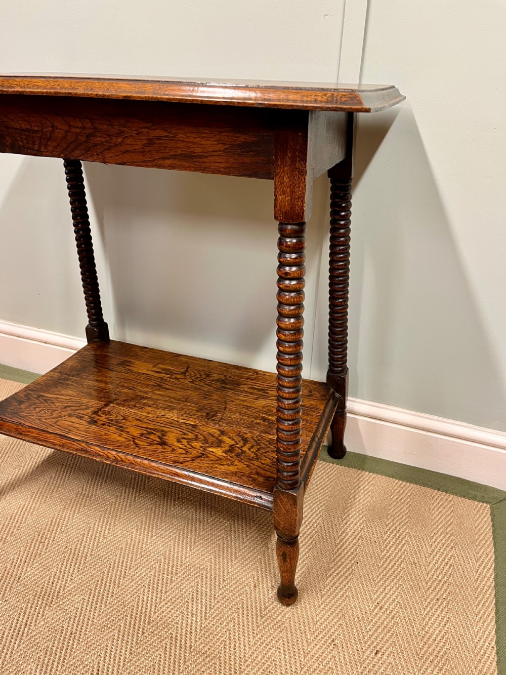 Arts and Crafts oak side table View III
