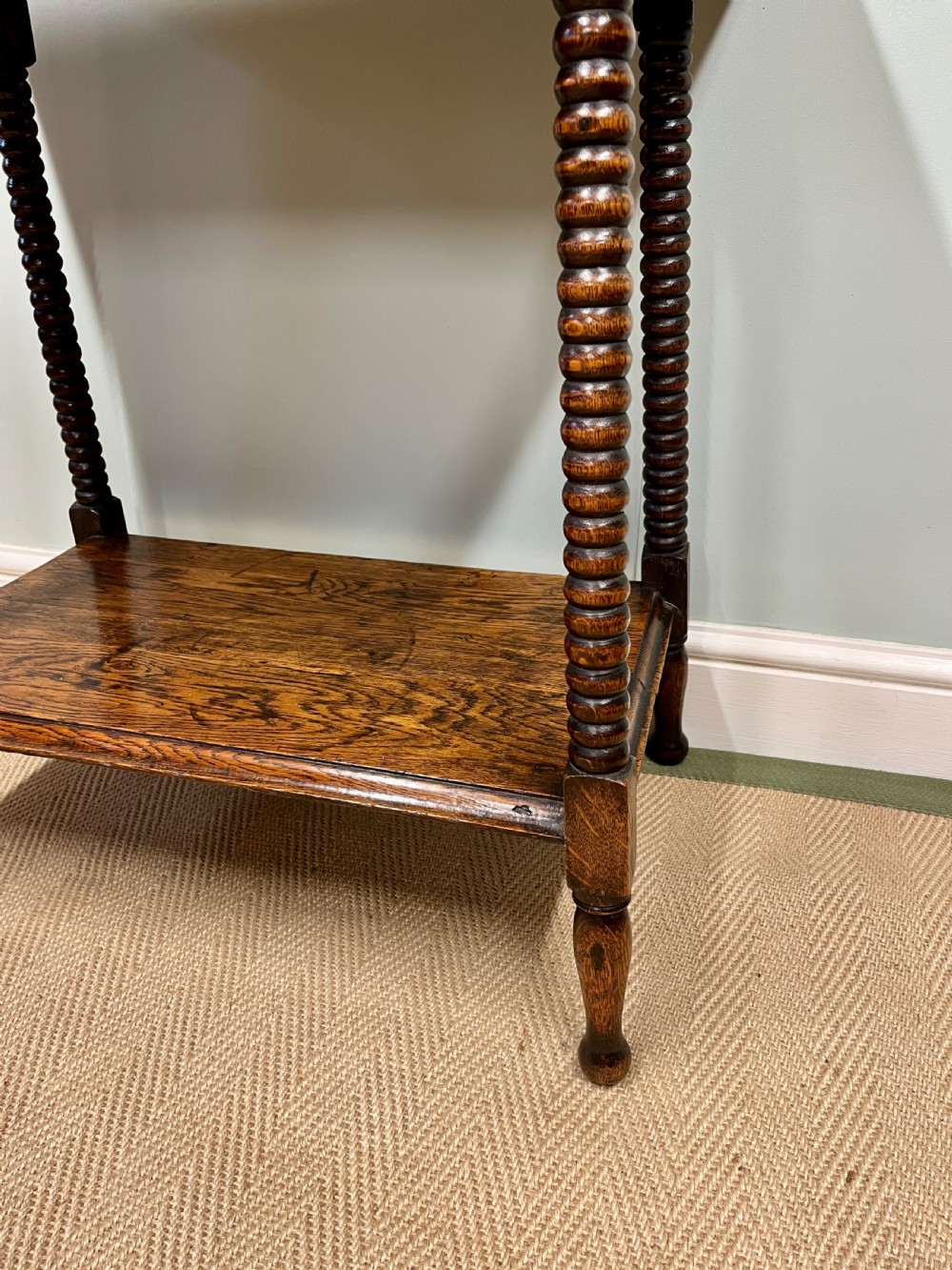 Arts and Crafts oak side table View V