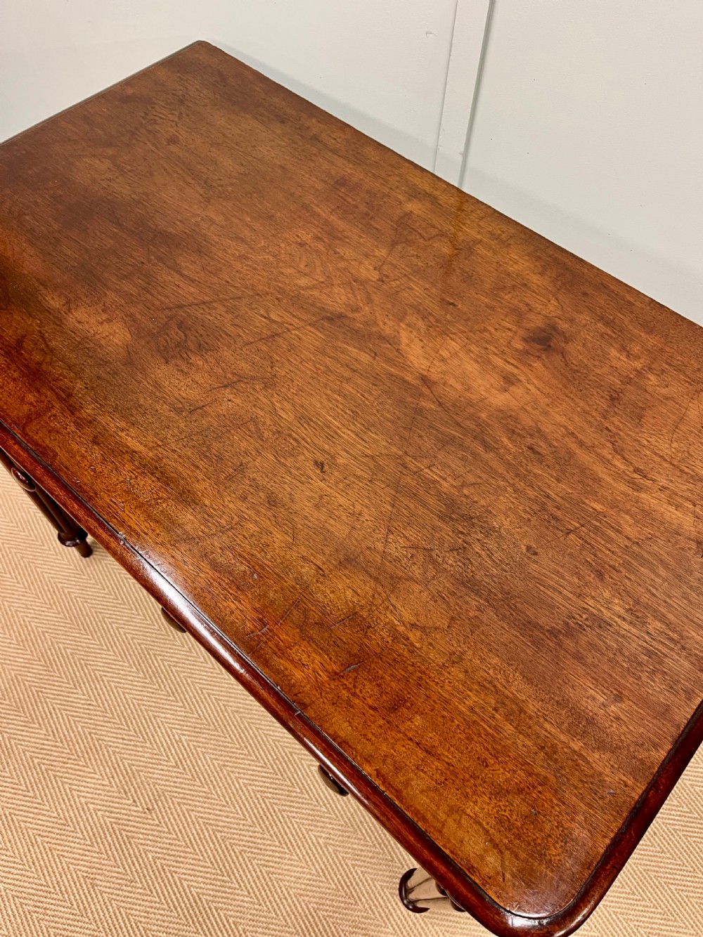 19th century mahogany writing side table View VII