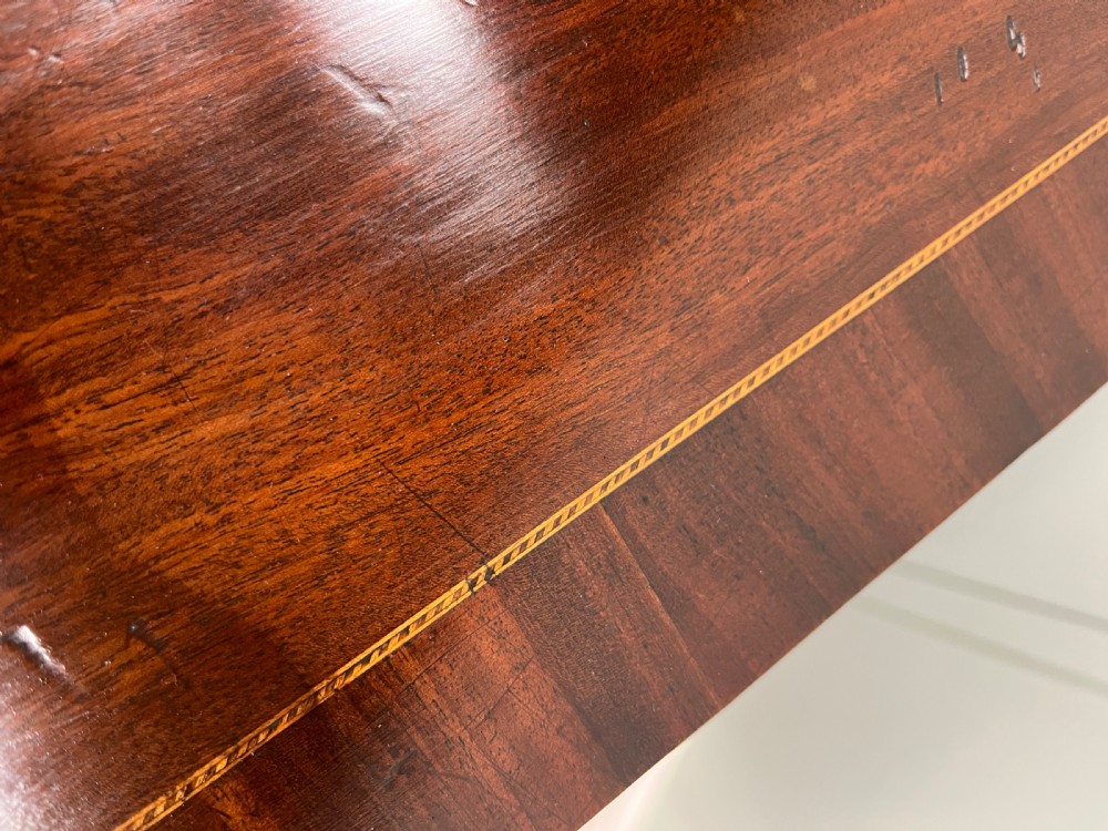 Georgian bow fronted mahogany chest of drawers View XV