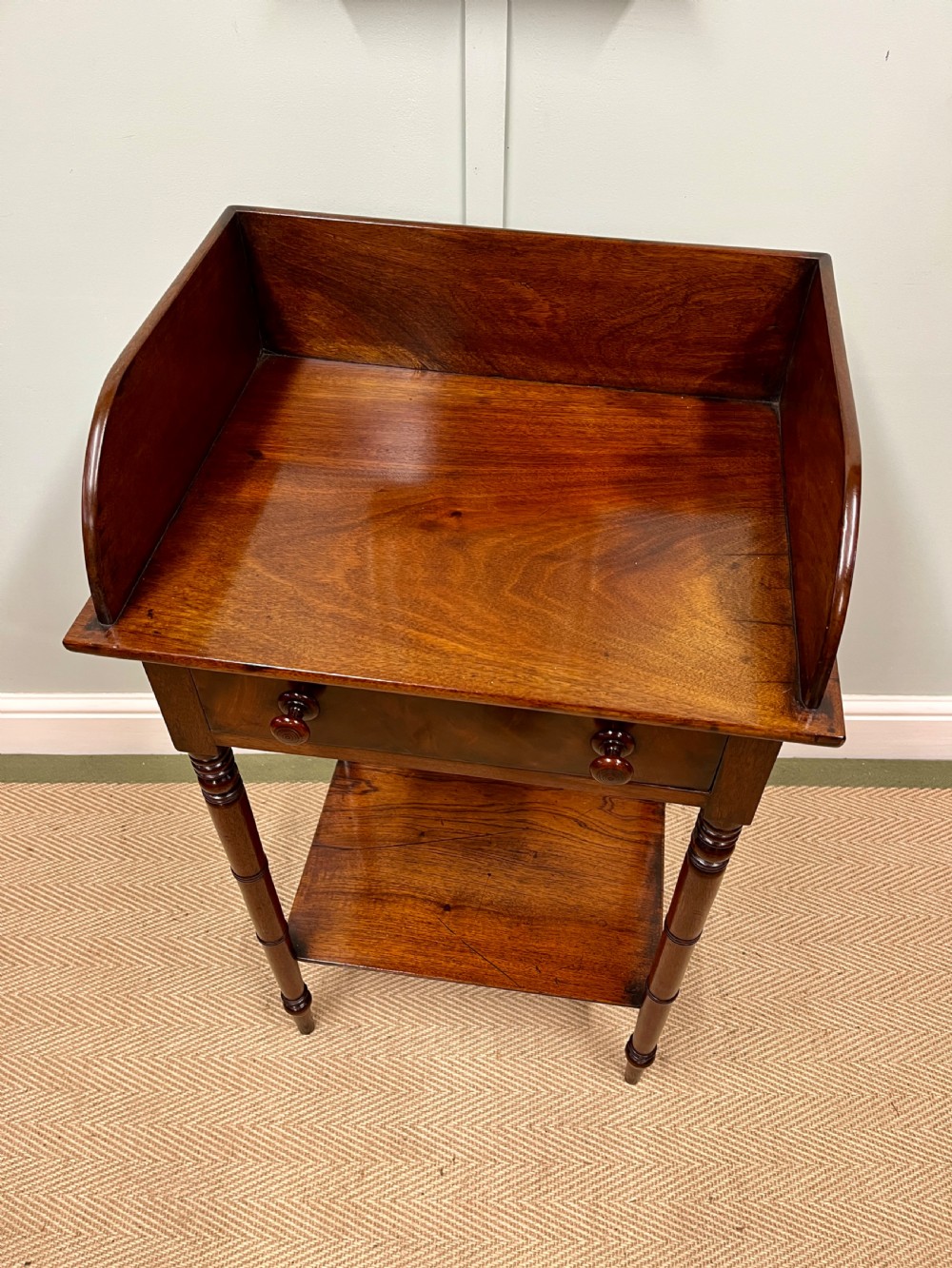 19th century mahogany washstand table View II