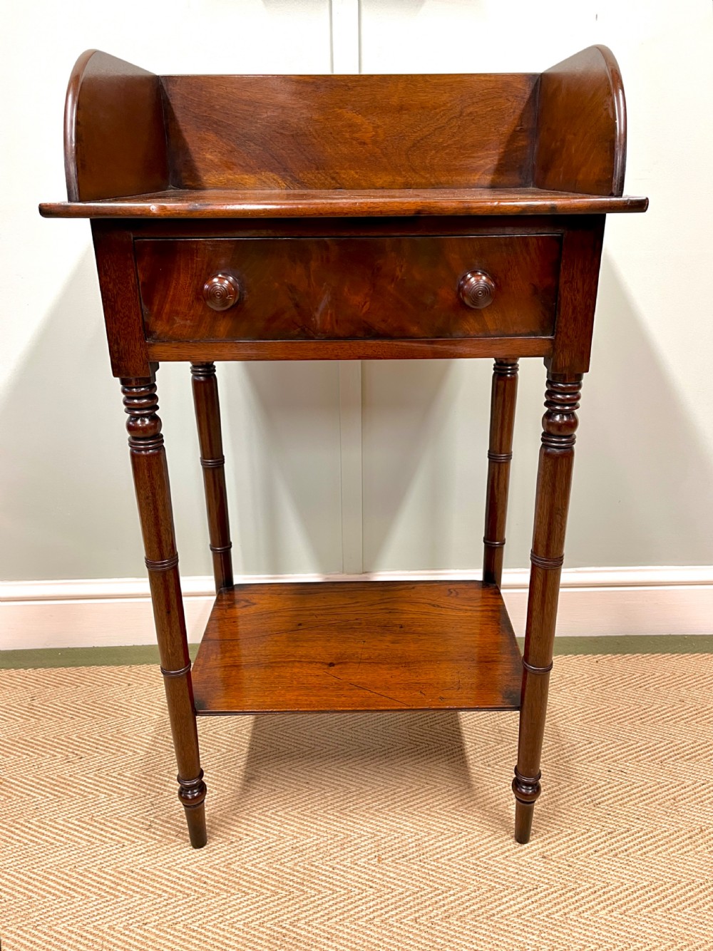 19th century mahogany washstand table View IV