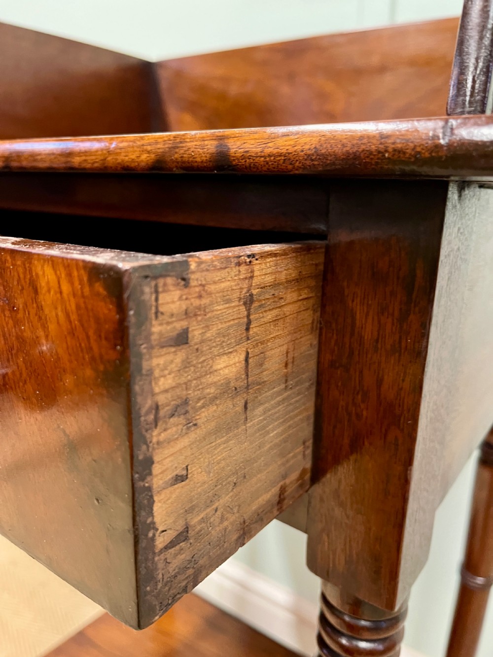 19th century mahogany washstand table View V