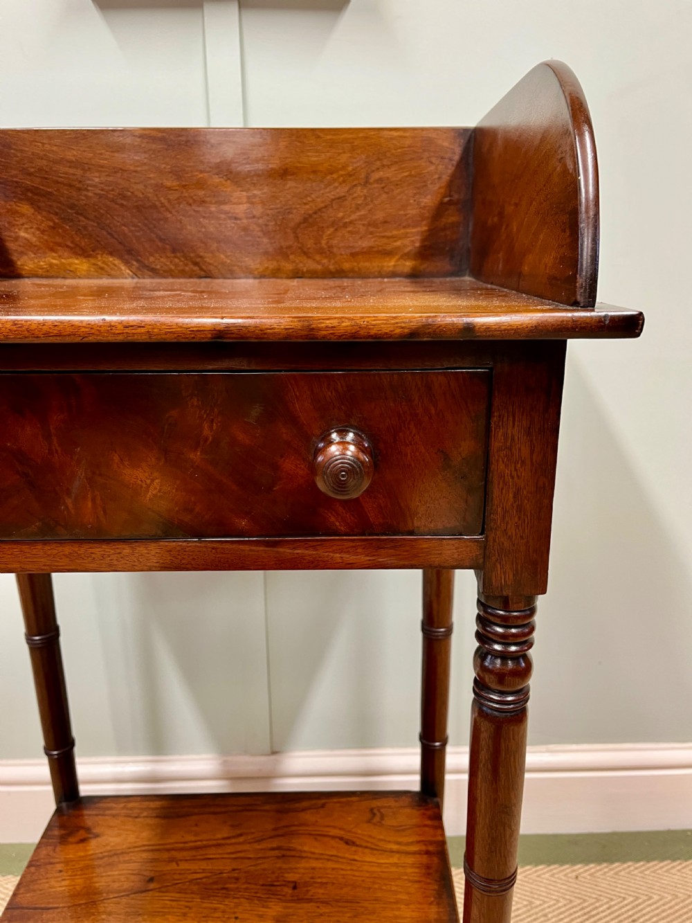 19th century mahogany washstand table View VI