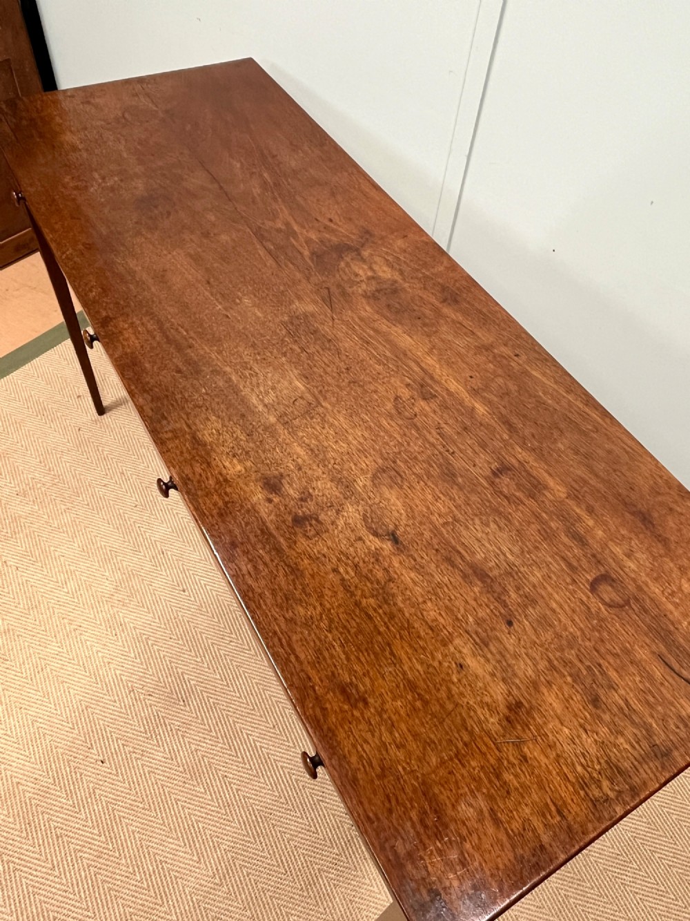19th century mahogany hall writing table View IV