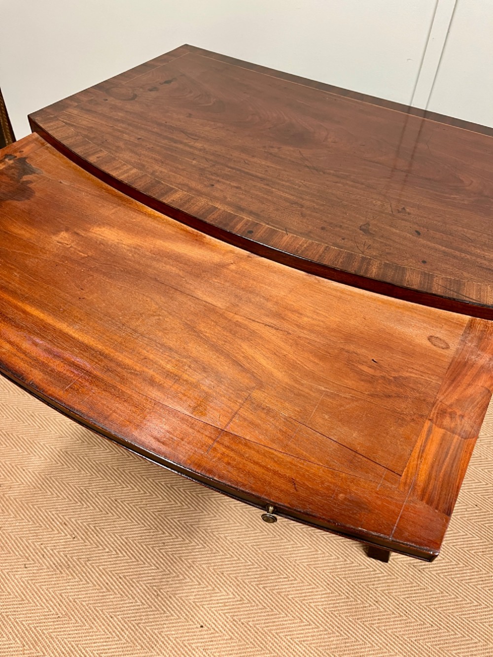 18th century Georgian bow fronted chest of drawers View XI