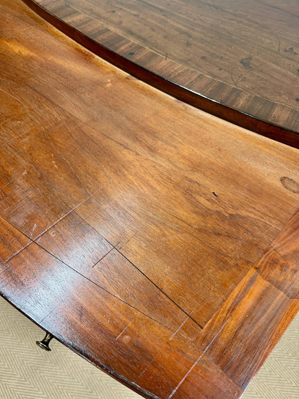 18th century Georgian bow fronted chest of drawers View XII