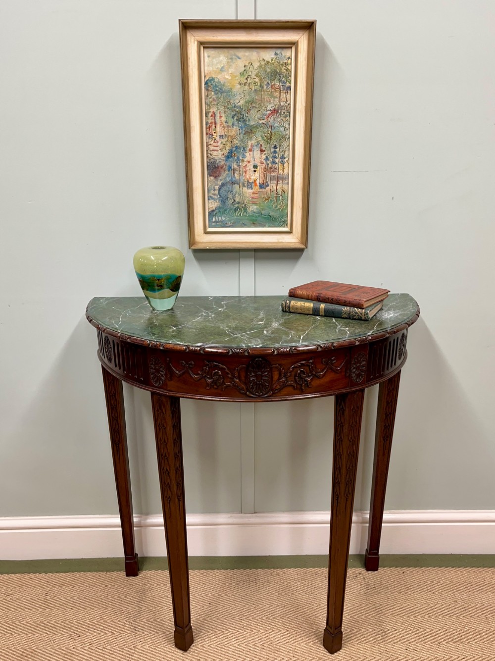 19th century Demi lune table