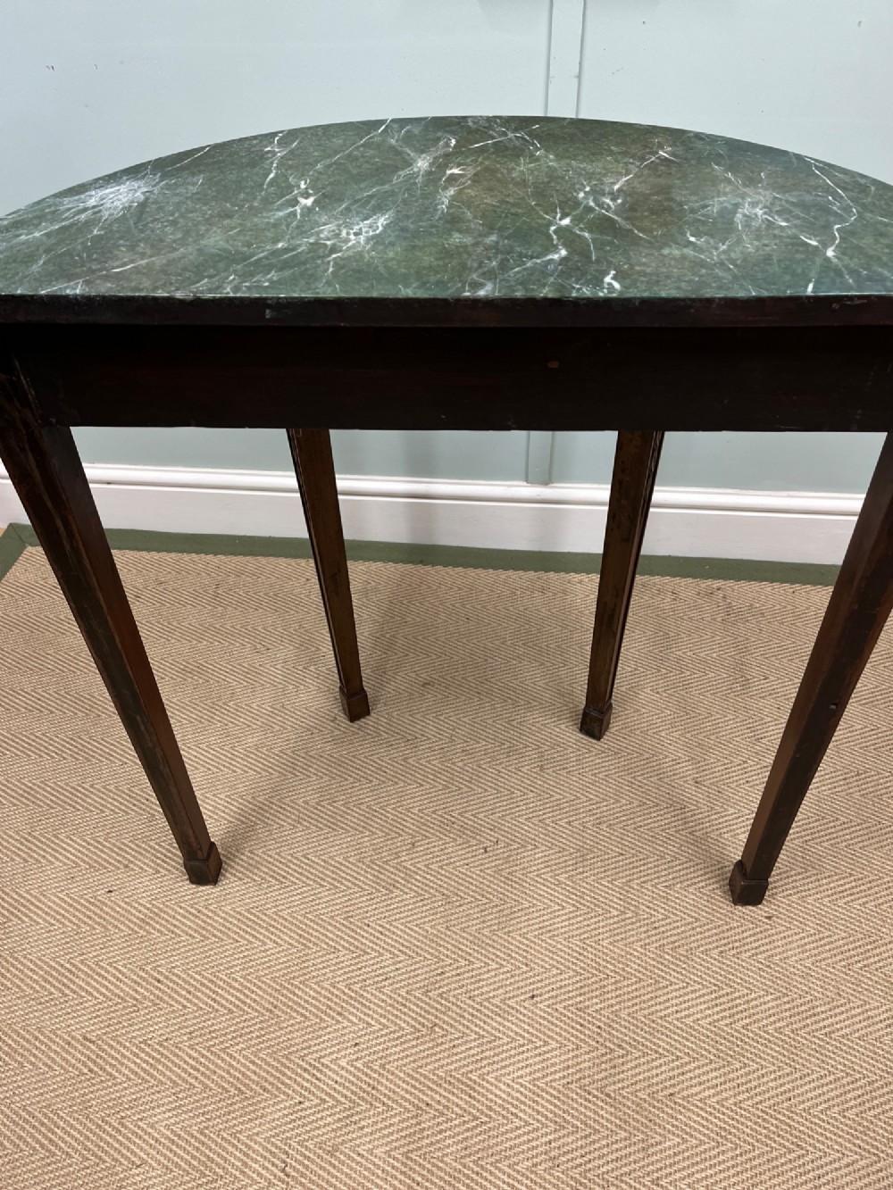 19th century Demi lune table View VIII