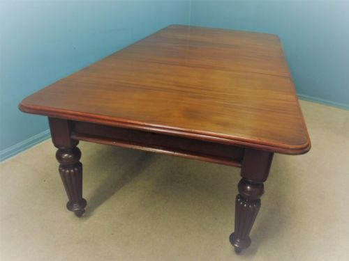 Large Victorian Mahogany Wind Out Dining Table Seats 10 Circa 1860