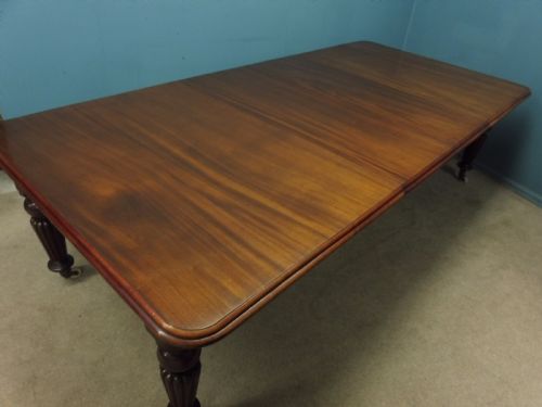 fig 1. LARGE VICTORIAN MAHOGANY WIND OUT DINING TABLE SEATS 10 CIRCA 1860
