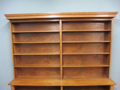 fig 1. EARLY 20th CENTURY LAWYERS OPEN OAK BOOKCASE CIRCA 1920