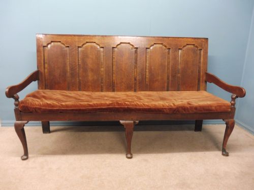 Very Nice Late 18th Century Solid Oak Tavern Bench Circa 1780