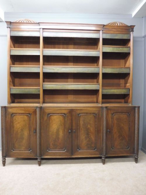 Large Beautiful Mahogany Country House Library Bookcase Circa 1810